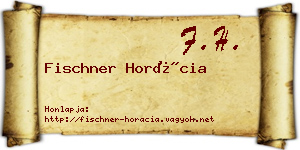 Fischner Horácia névjegykártya