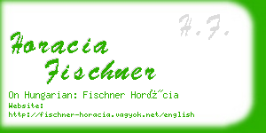 horacia fischner business card